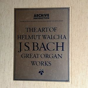 VINTAGE 5 X LP BOX SET - J.S.BACH'S GREAT ORGAN WORKS